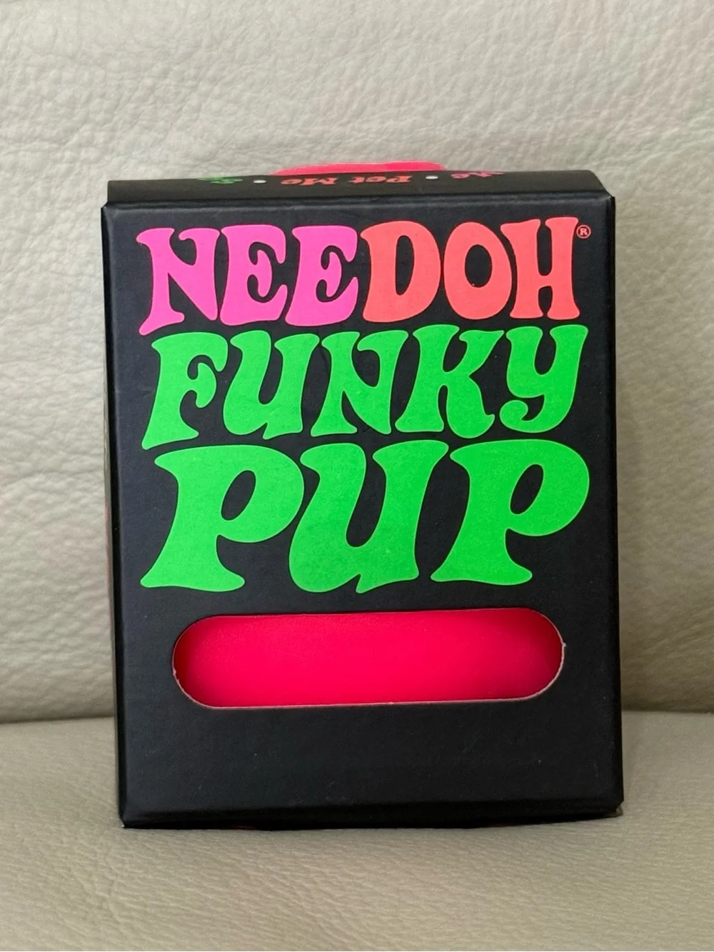 New NEEDOH Funky Pup Puppy DOG Nee Doh Stress Ball SQUISHY Fidget Toy PINK
